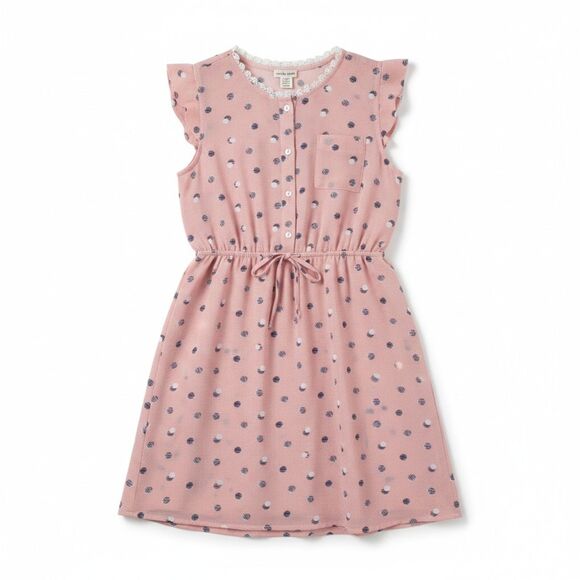 Sophia + Zeke Pink Polka Dot Dress – Girls Size 12 - Picture 1 of 9